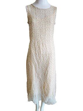 VINTAGE 100% SILK floral dress size small by trio
